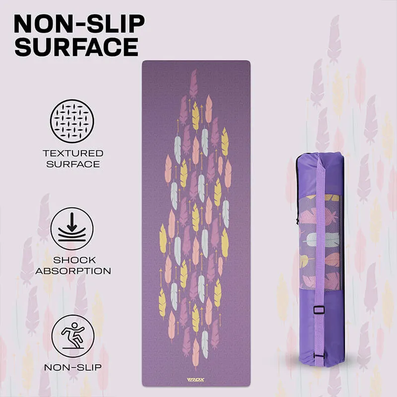 RDX D6 tappetino yoga gomma 6mm viola