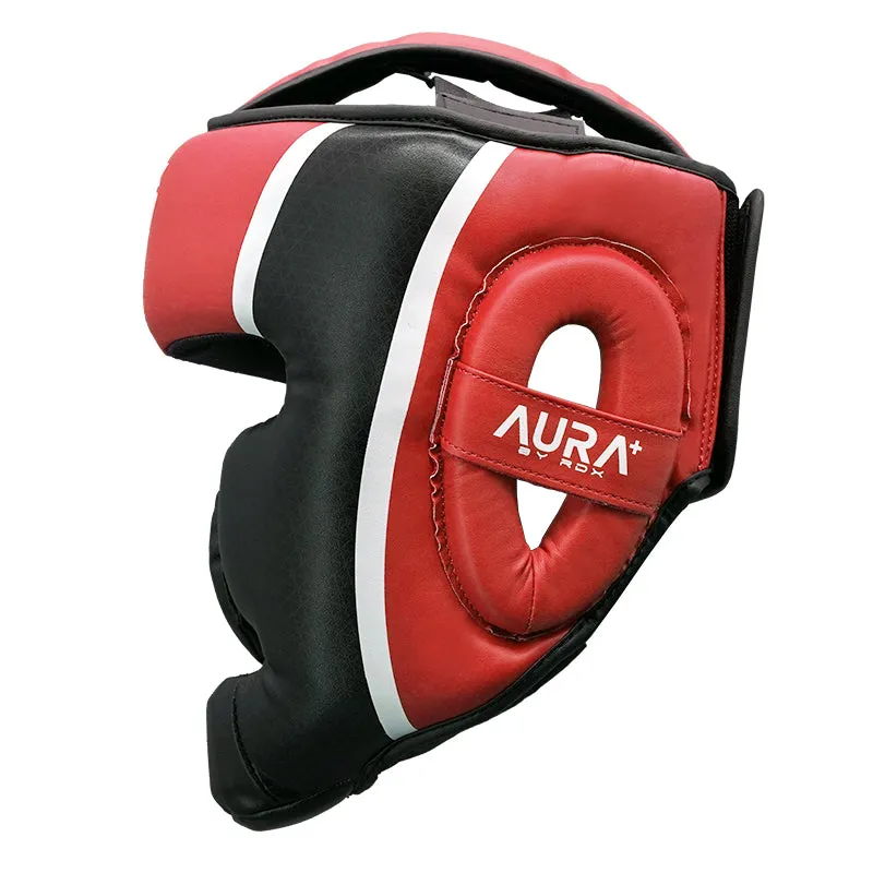 RDX Aura Plus T-17 Caschetto boxe pelle