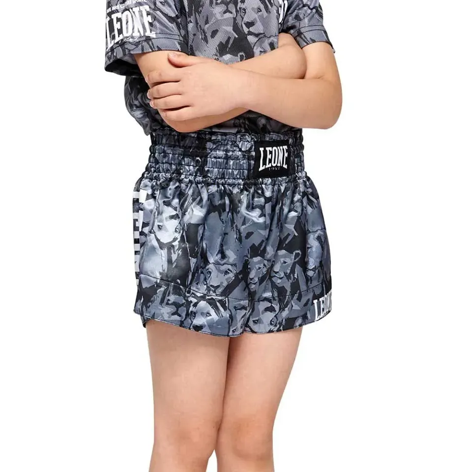 Leone1947 Leo Camo pantaloncini kickboxing bambini XL mimetici