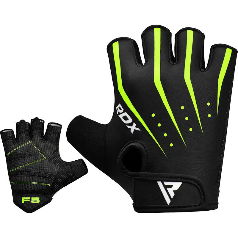 RDX F5 Guanti palestra grip gommato