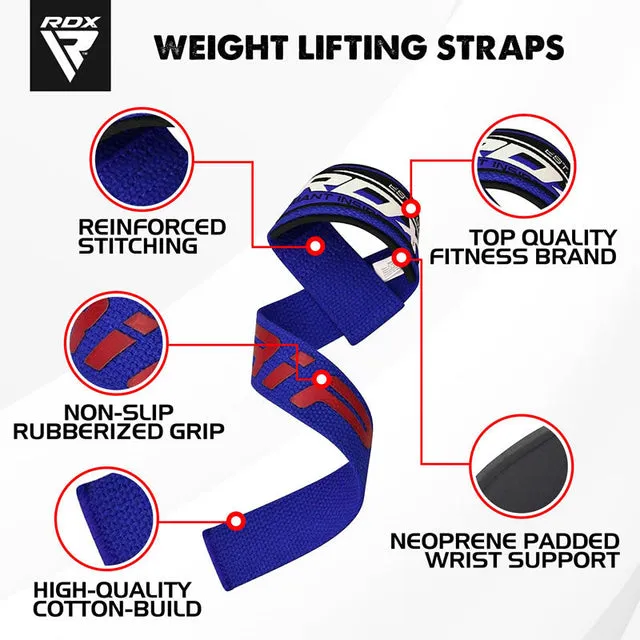 RDX W2 Straps sollevamento pesi cotone 52 cm presa