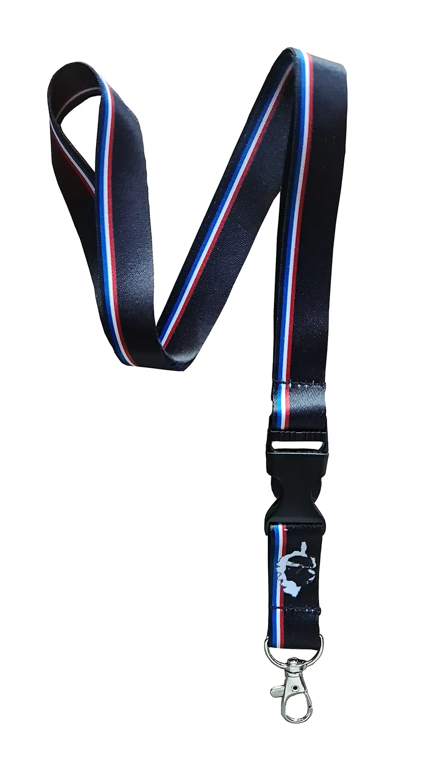 TAO Cordoncino Badge Portachiavi Collo Nero 48 cm