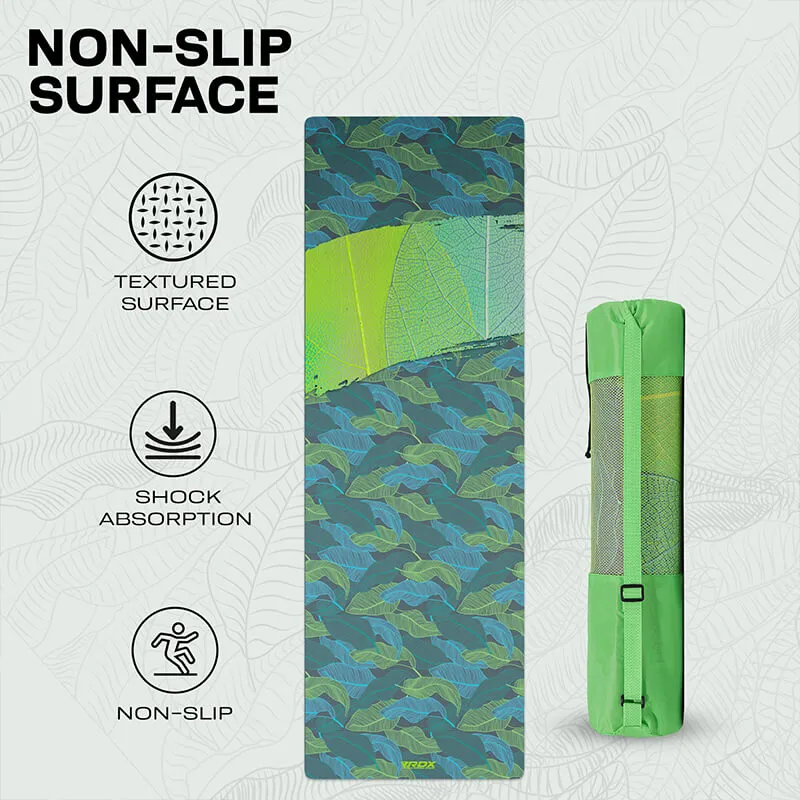 RDX D9 Tappetino Yoga Gomma 6mm Verde Antiscivolo