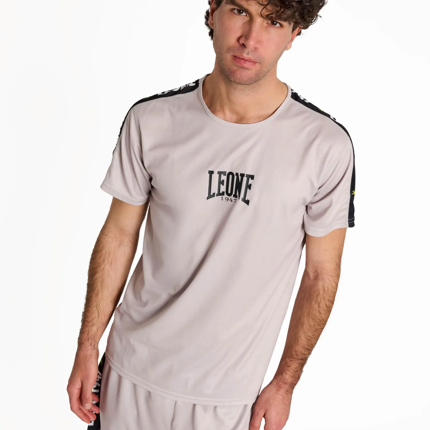 Leone 1947 Stripe 47 ABX202 T-Shirt Uomo L Nera Leggera