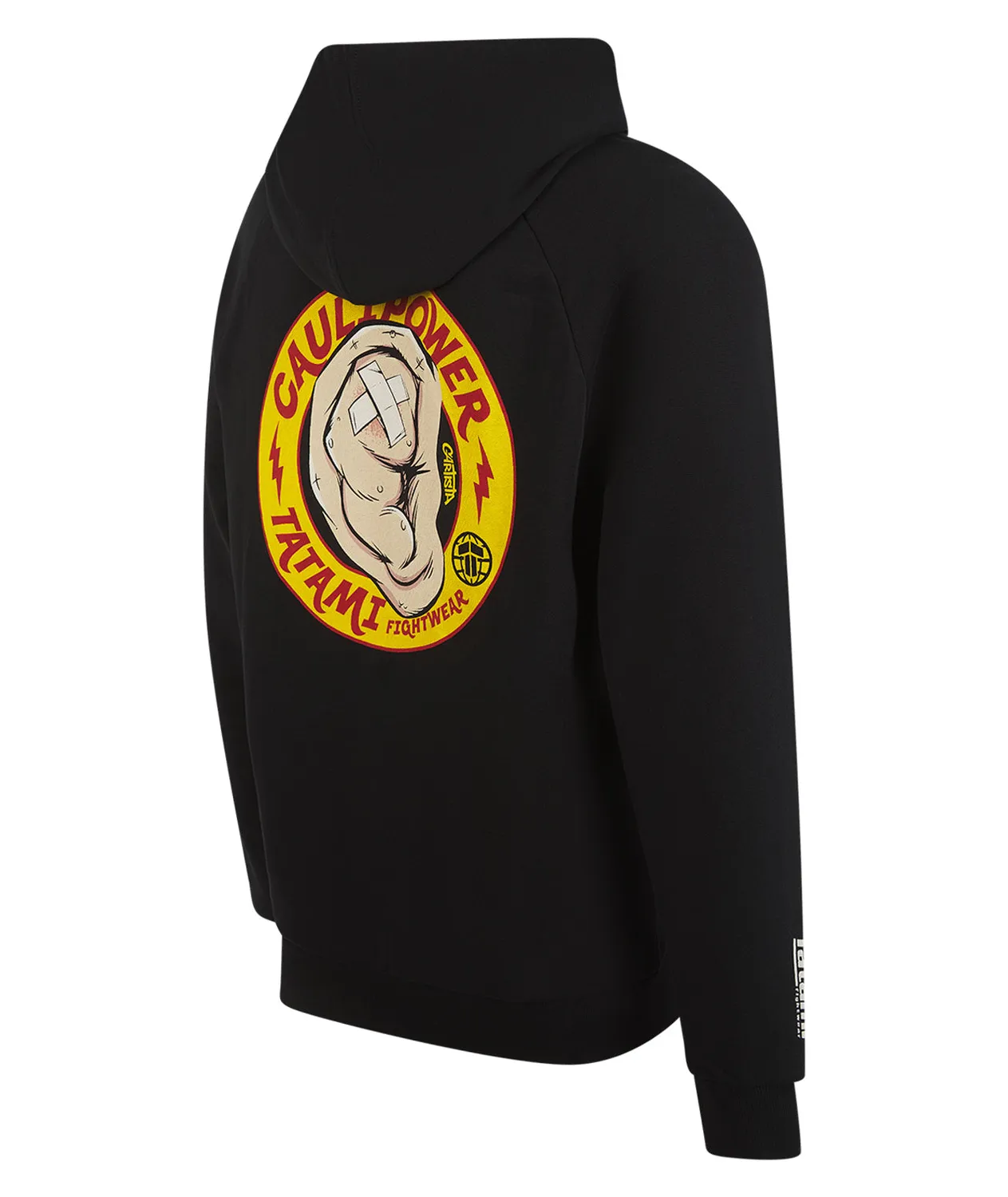 Tatami Caulipower Hoodie felpa con cappuccio nera cotone pesante