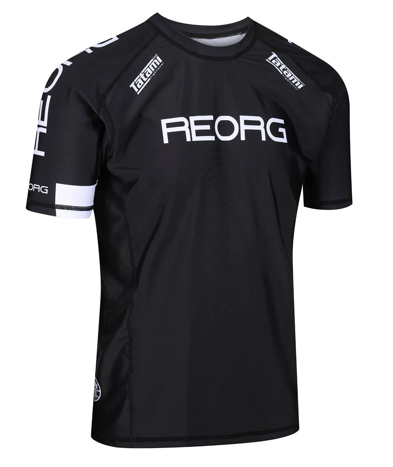 Tatami REORG Basic Dad Bod Rash Guard Nero Comodo Cotone-like