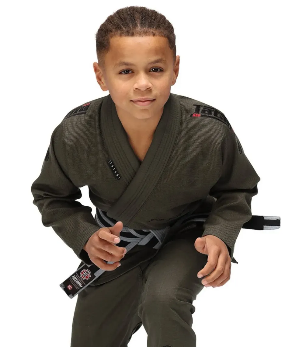 Tatami Elements Superlite Kimono BJJ Bambino Khaki Leggero