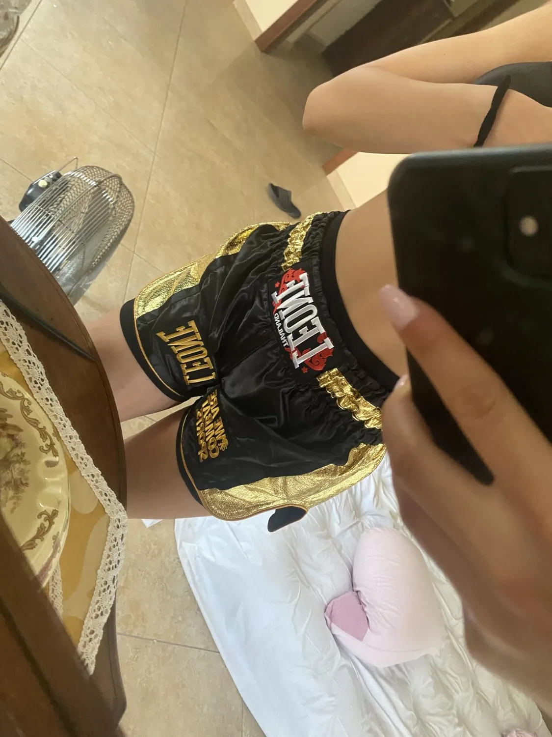 Leone 1947 Khao Lak Shorts Thai Kickboxing Unisex S dorato