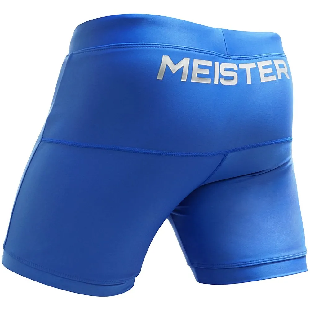 Meister Crown pantaloncini mma vale tudo blu microfibra