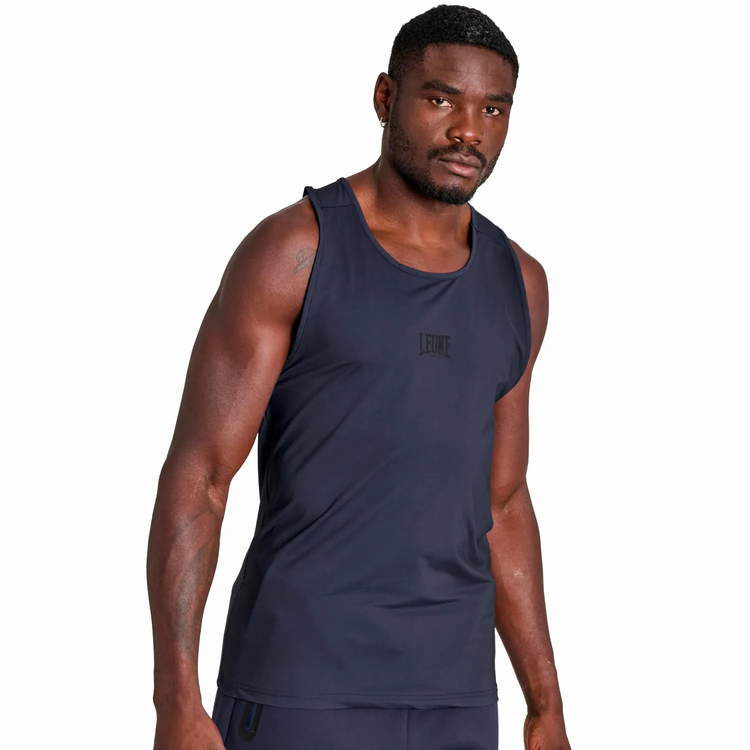 Leone 1947 Black Lion ABX311 canotta uomo nera XS
