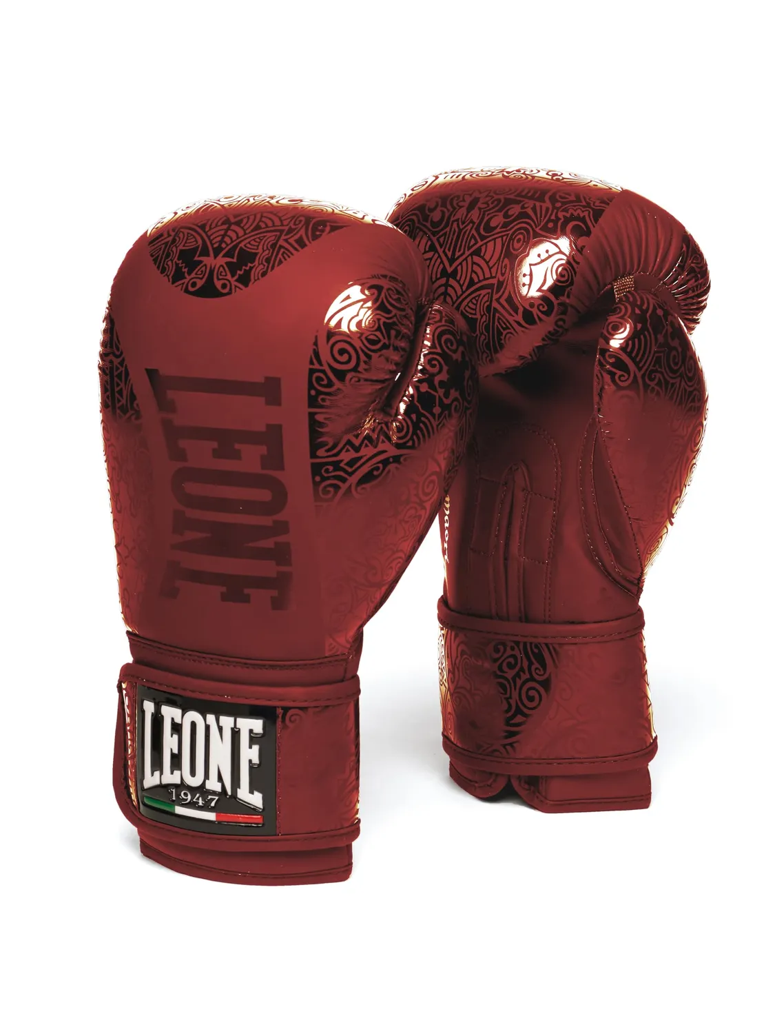 Leone1947 Maori guantoni da boxe rosa velcro