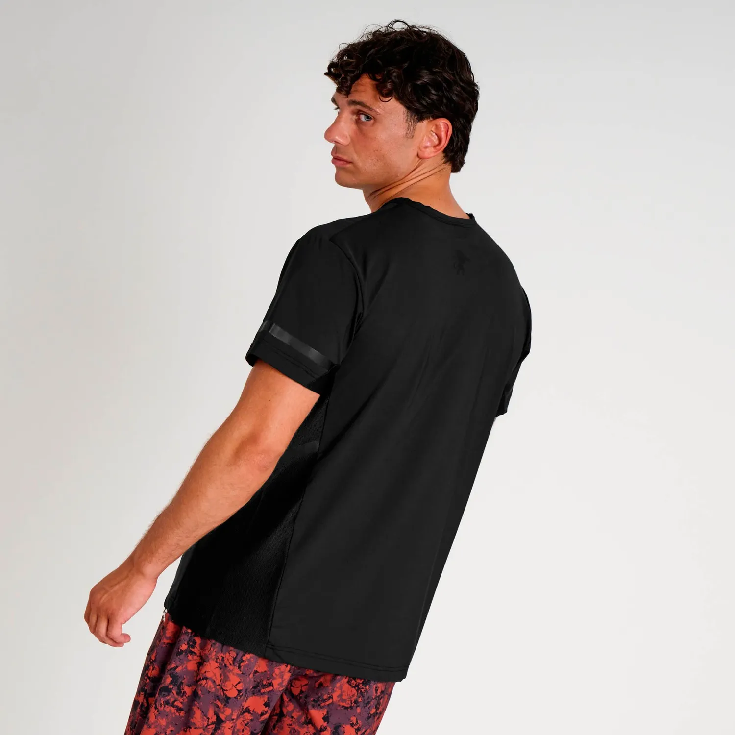Leone 1947 Black Lion ABX330 t-shirt uomo nera L logo tono su tono