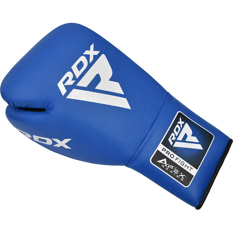 RDX Apex guantoni boxe lace-up rossi 10oz pro