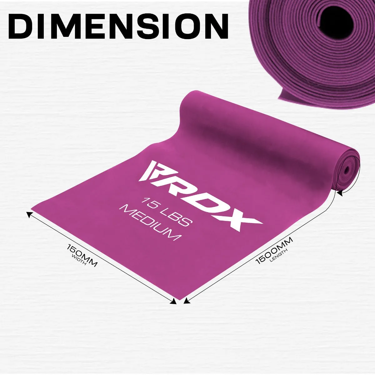 RDX B5 bande elastiche piatte TPE set 3 pezzi