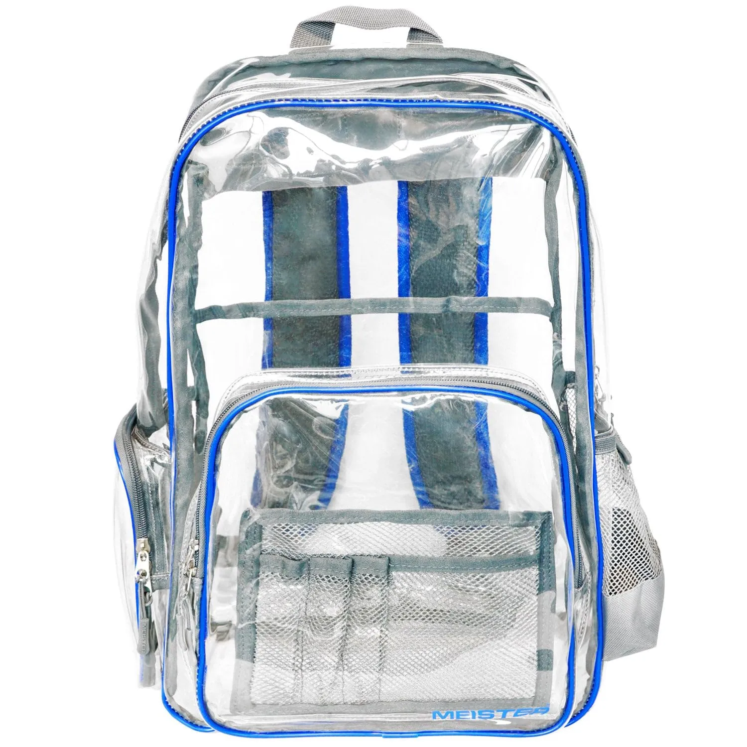 Meister All-Access Zaino Trasparente 16L Blu/Grigio Sicurezza