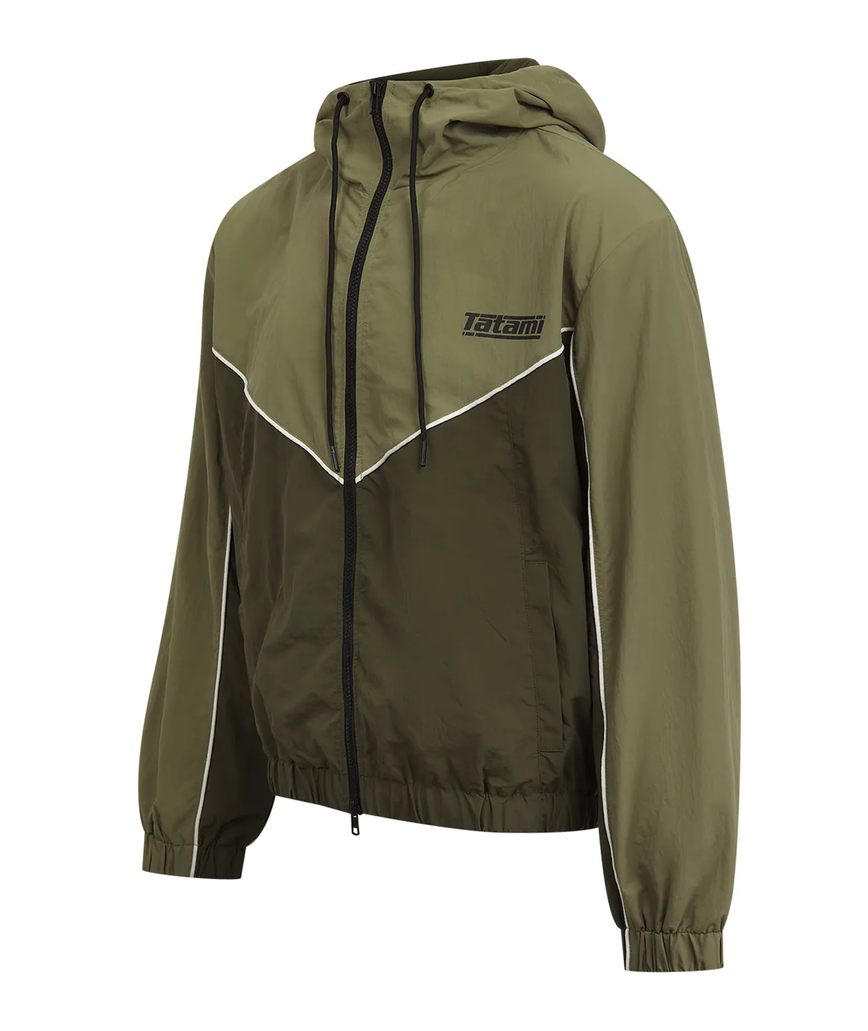 Tatami Team giacca khaki antivento con cappuccio