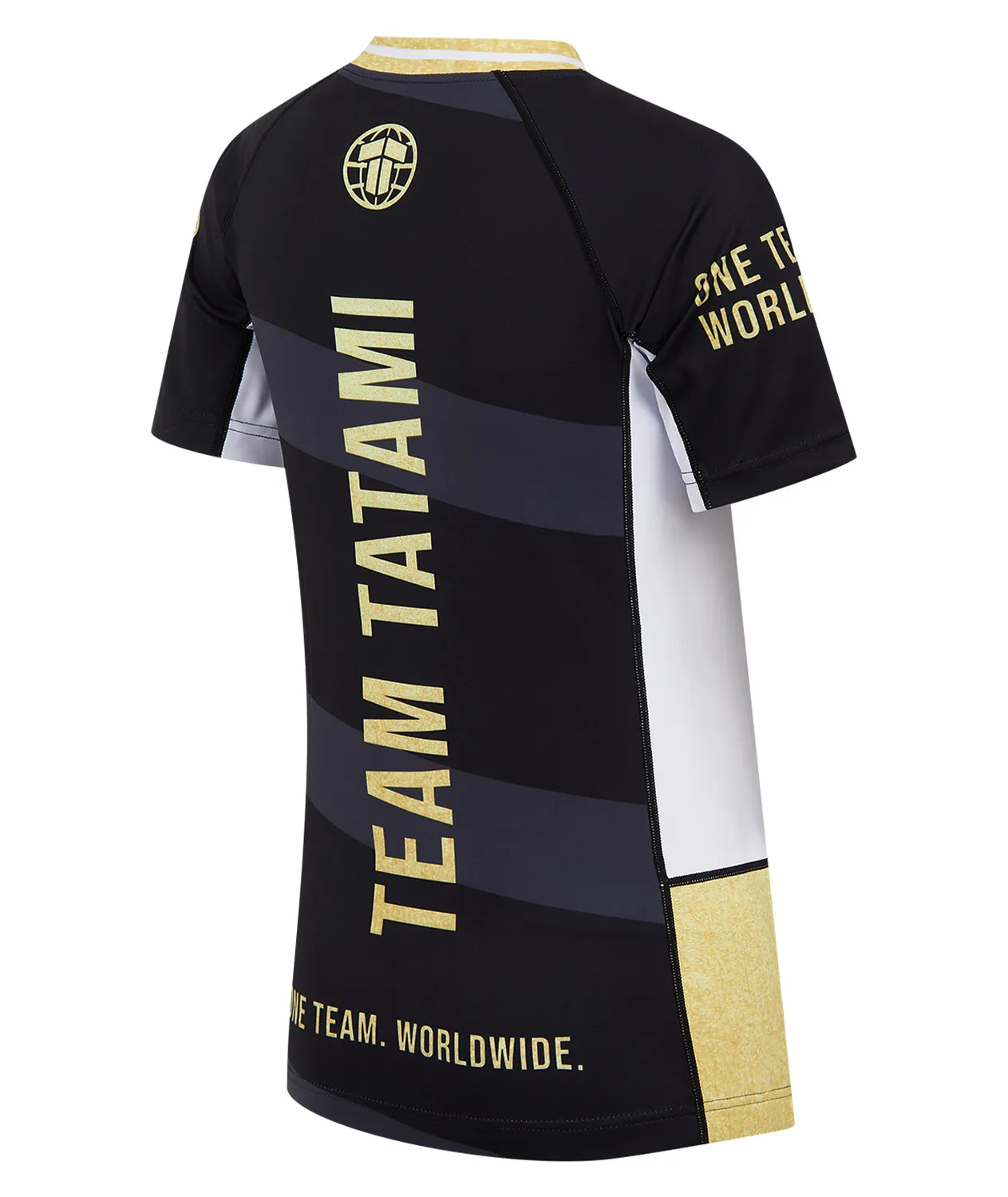 Tatami Team rash guard donna maniche corte nero oro