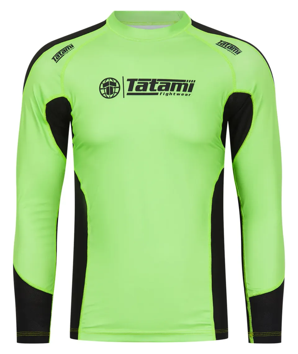 Tatami Technical Long Sleeve rash guard verde