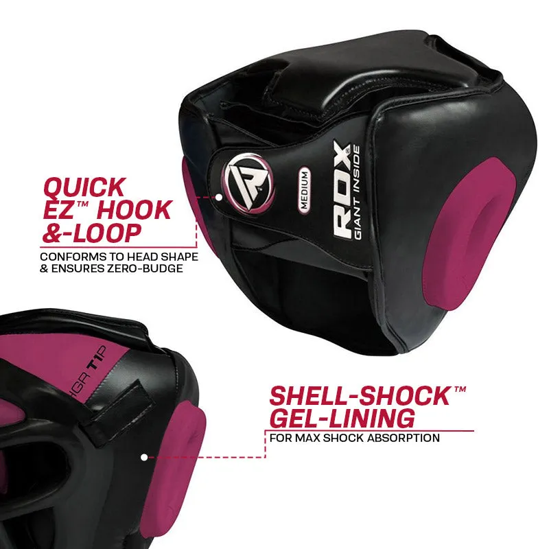 RDX T1 Caschetto Boxe Rosa con Gabbia Protettiva