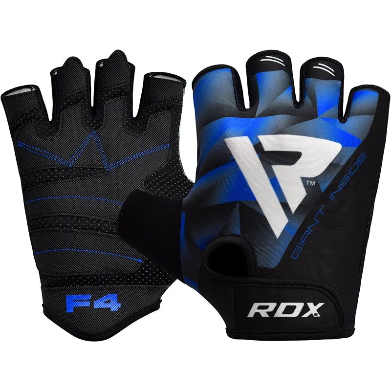 RDX F4 guanti palestra senza dita grip antiscivolo
