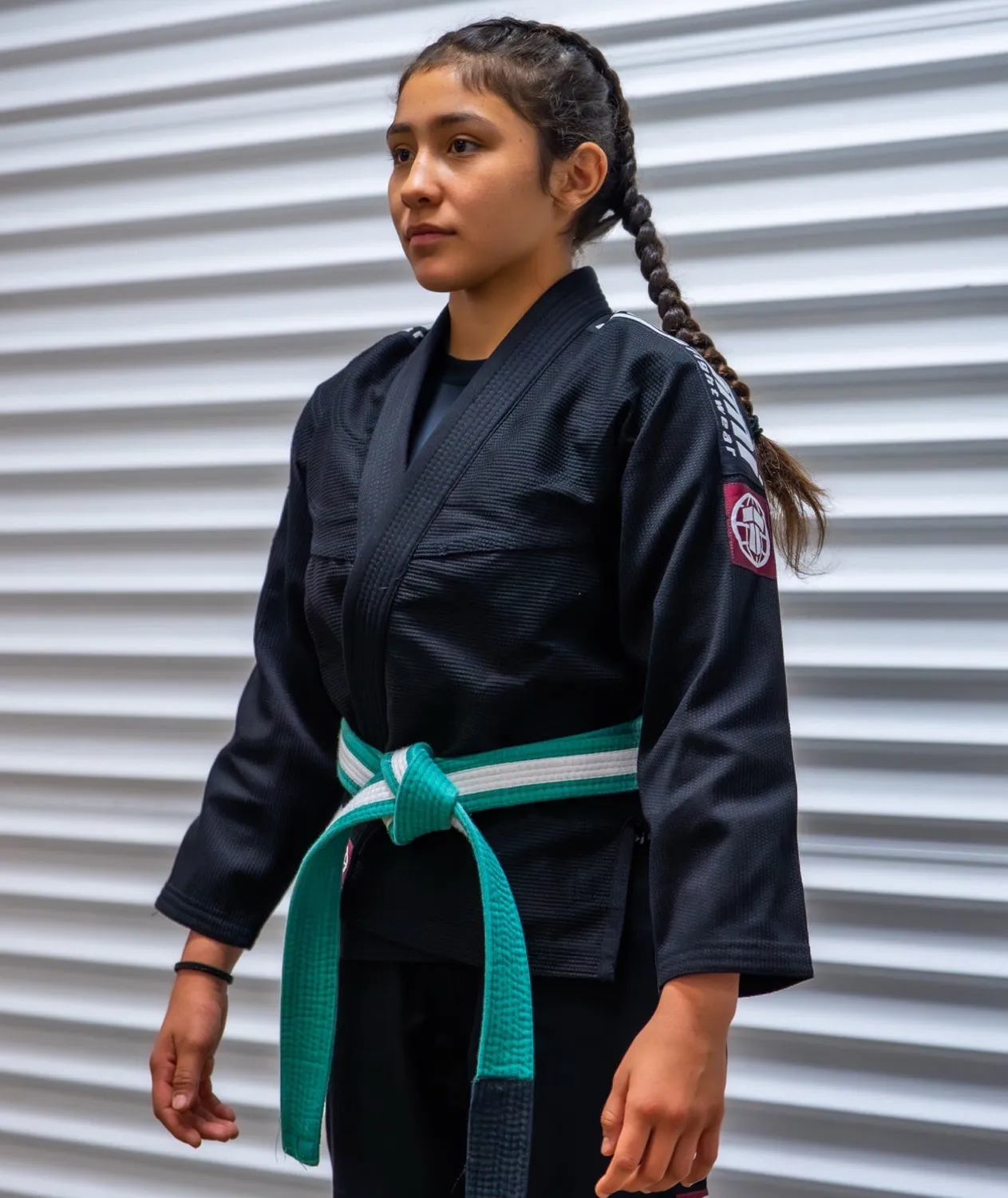 Tatami Nova Competidor kimono BJJ bimbo nero leggero cintura inclusa