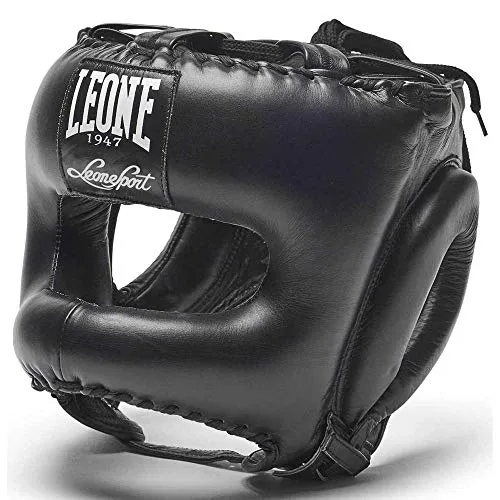 Leone1947 CS433 casco boxe nero pelle S/M