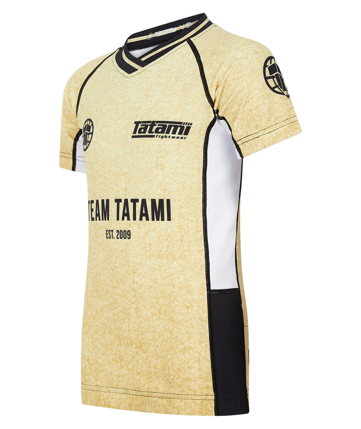 Tatami Fightwear Team rash guard bambino maniche corte oro