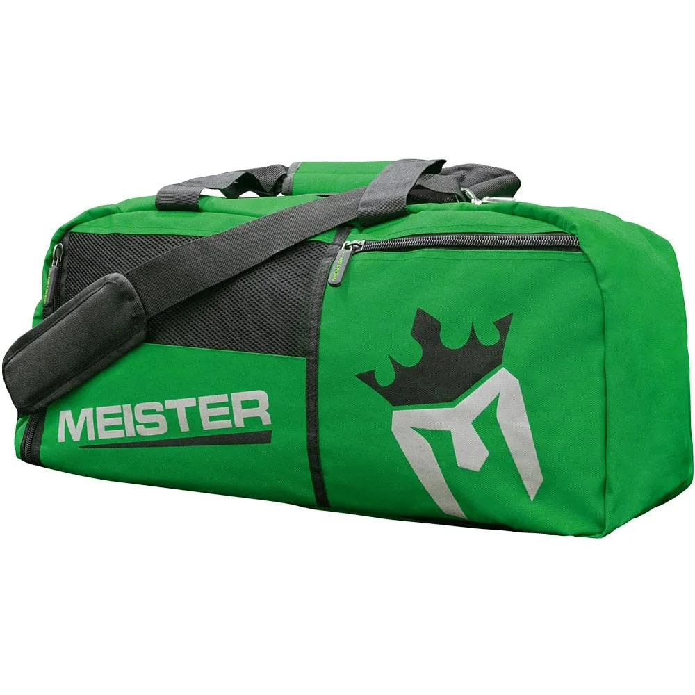 Meister Ventilato Borsone Zaino Nero Verde 66 cm