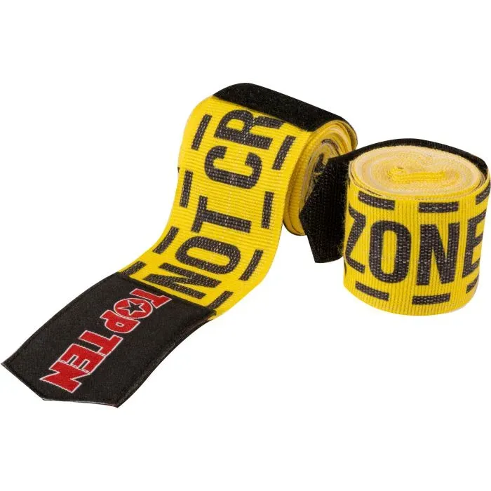 TOP TEN Boxing Zone fasce boxe nero-giallo elastiche