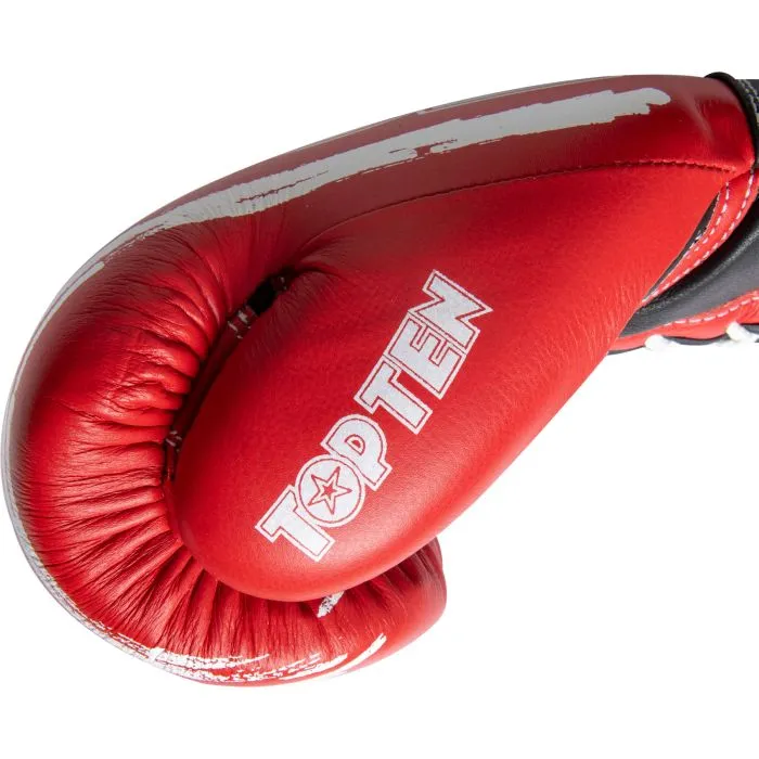 TOP TEN RoundUP guantoni boxe pelle vera 100% EVA