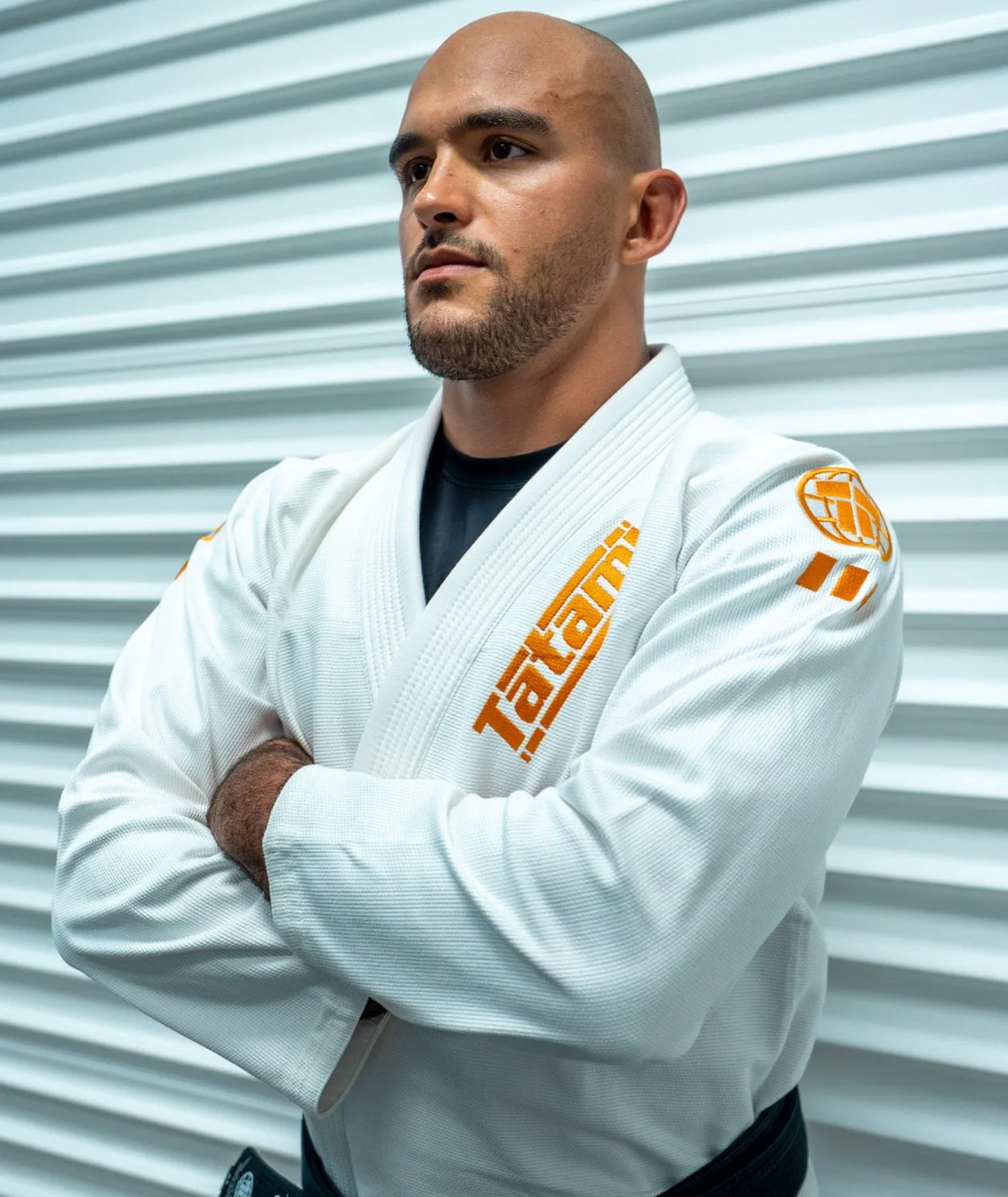 Tatami Pro Series kimono BJJ bianco leggero ricami arancioni