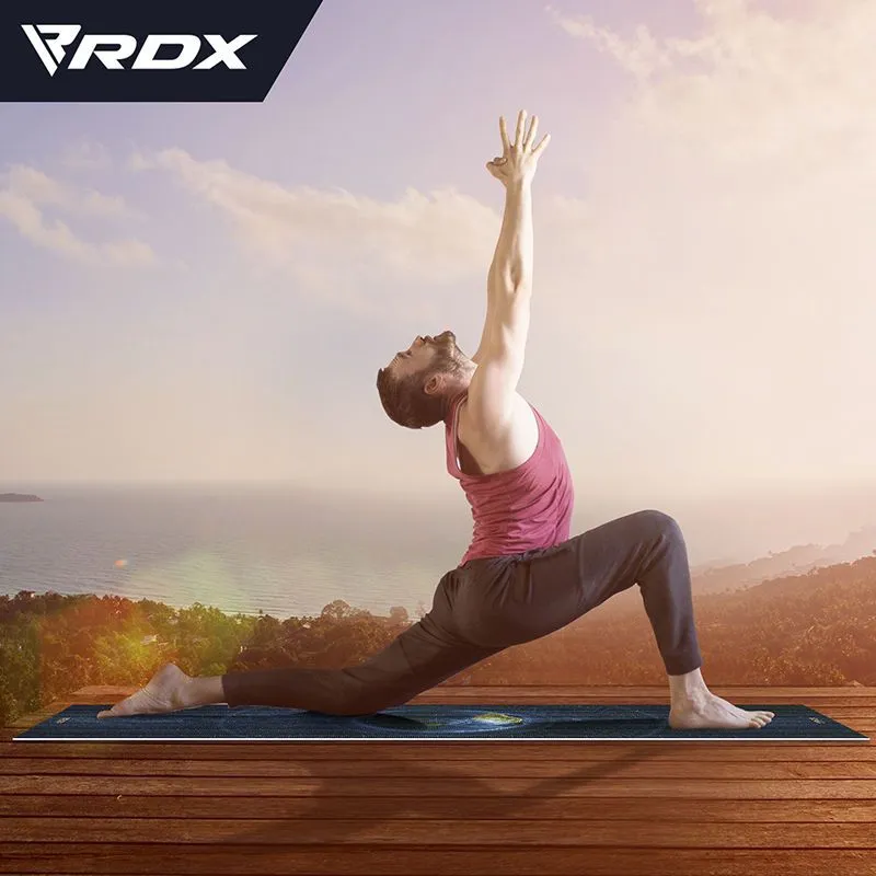 RDX D9 Iris Tappetino Yoga 6mm PVC Blu