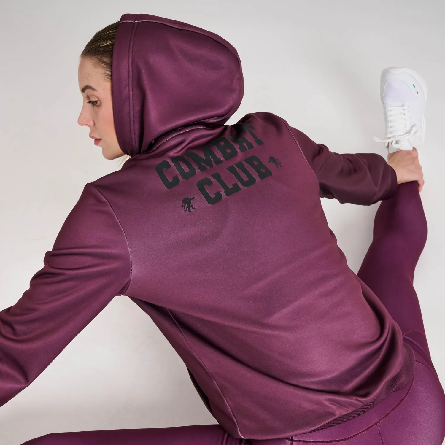 Leone 1947 Combat Club ABX523 felpa donna nera M con cappuccio