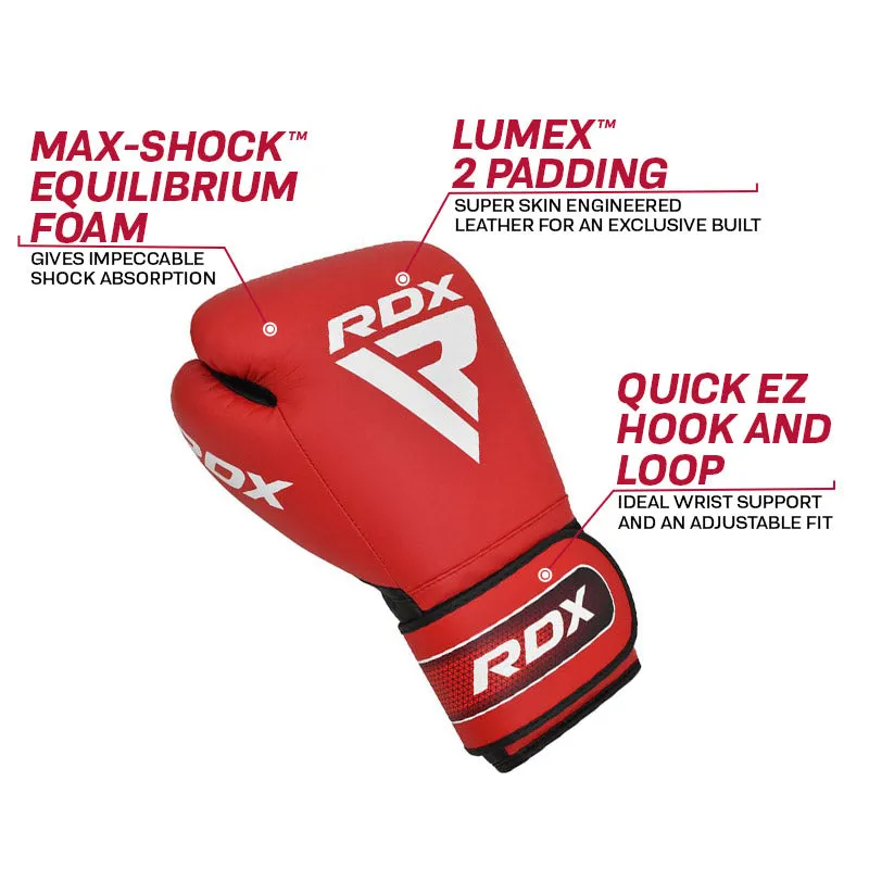 RDX Apex A5 guantoni boxe 14oz rossi LumeX