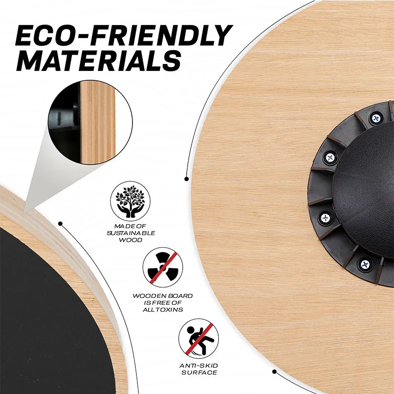 RDX W1 Tavola Propriocettiva Nera in Legno 40 cm