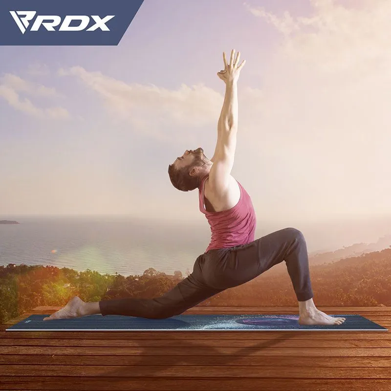 RDX D10 Iris tappetino yoga PVC 6mm blu