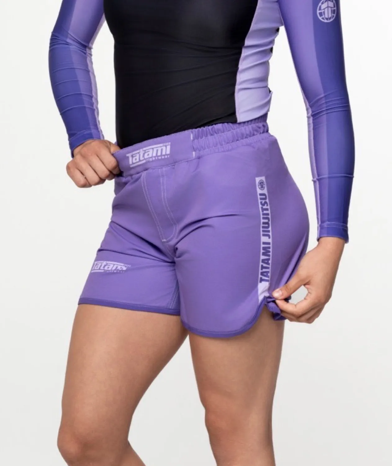 Tatami Fightwear Contrast High Cut shorts donna viola riciclati