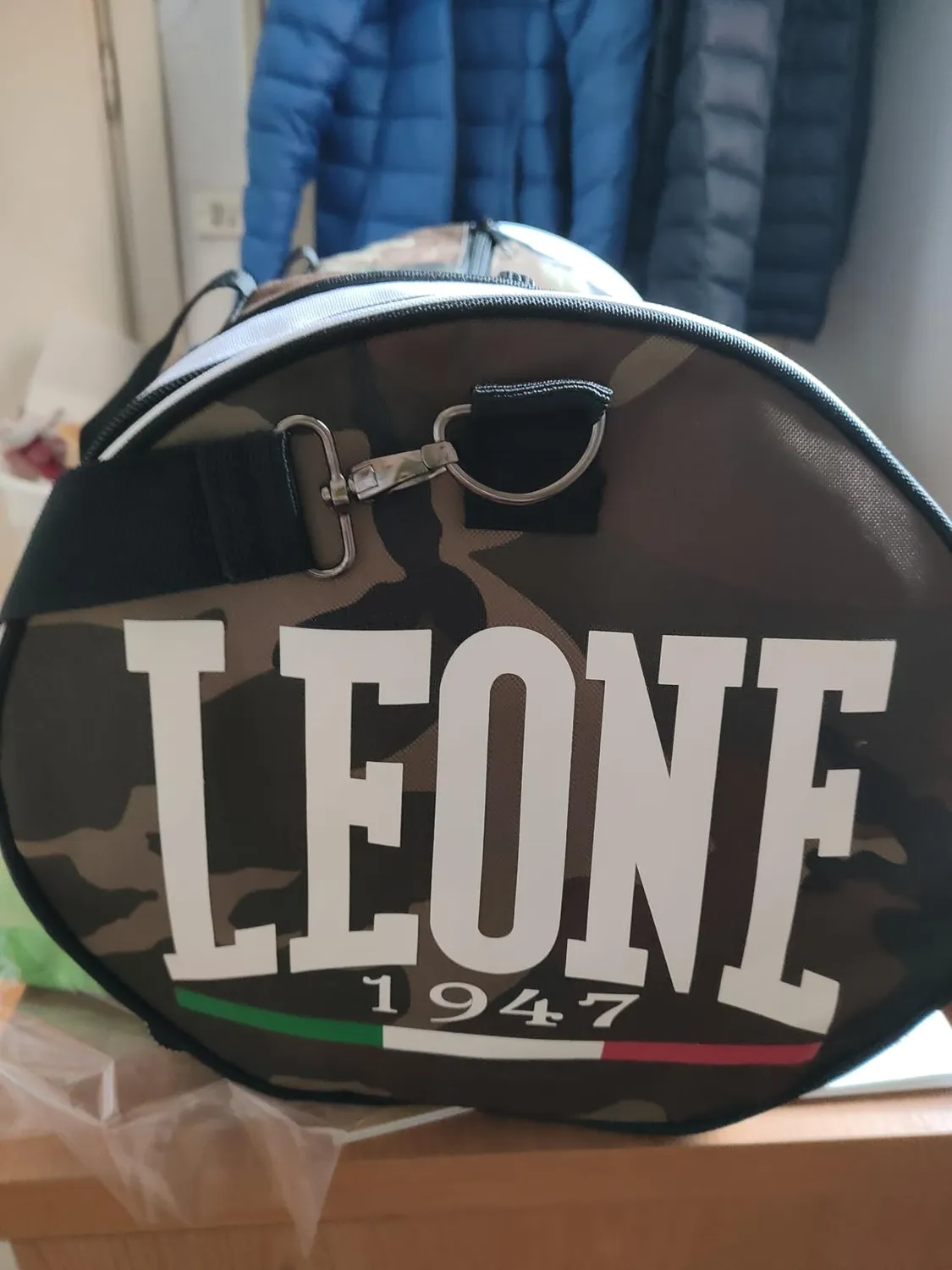 Leone1947 Camouflage Borsone Sportivo Verde 45 Litri
