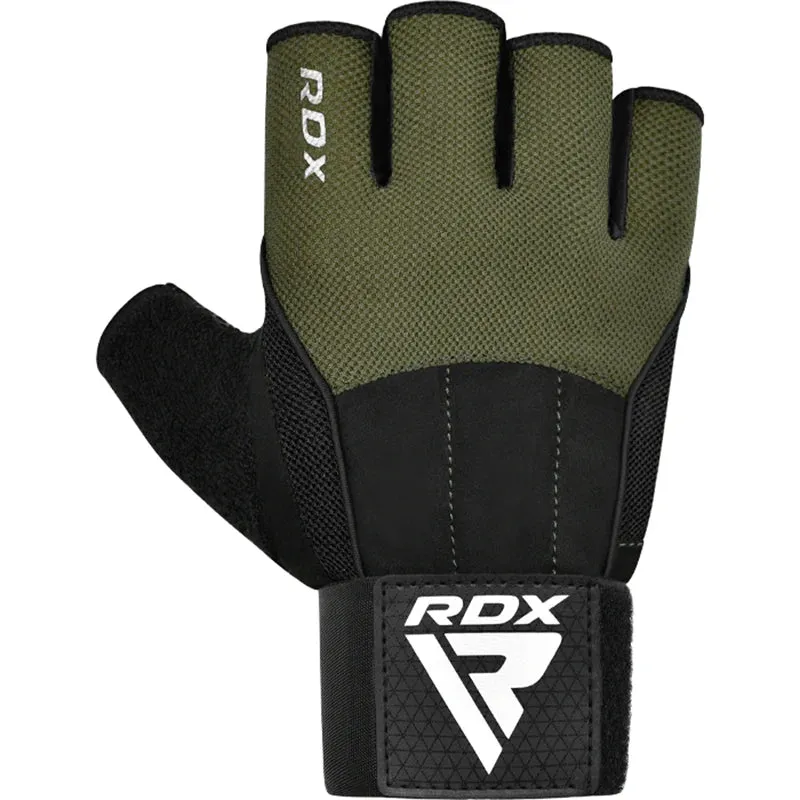 RDX W3 V3 Guanti Palestra Army Green imbottiti