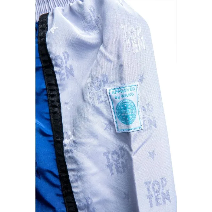 TOP TEN Prism Stripes pantaloni kickboxing poliestere