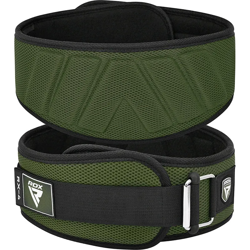 RDX RX4 Cintura Sollevamento Pesi Nera Velcro EVA
