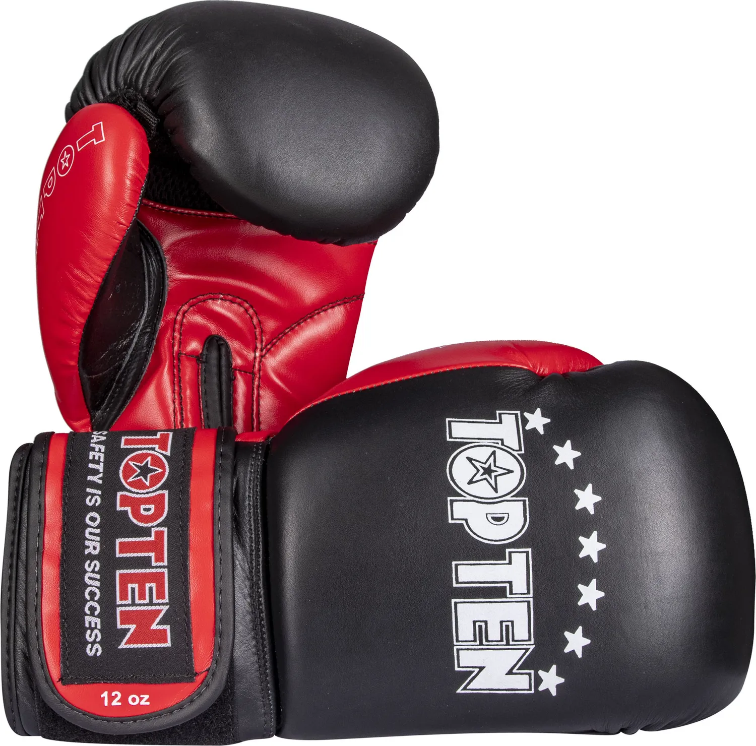 TOP TEN Kit Boxe Guanti Pelle + Paradenti e Fasce