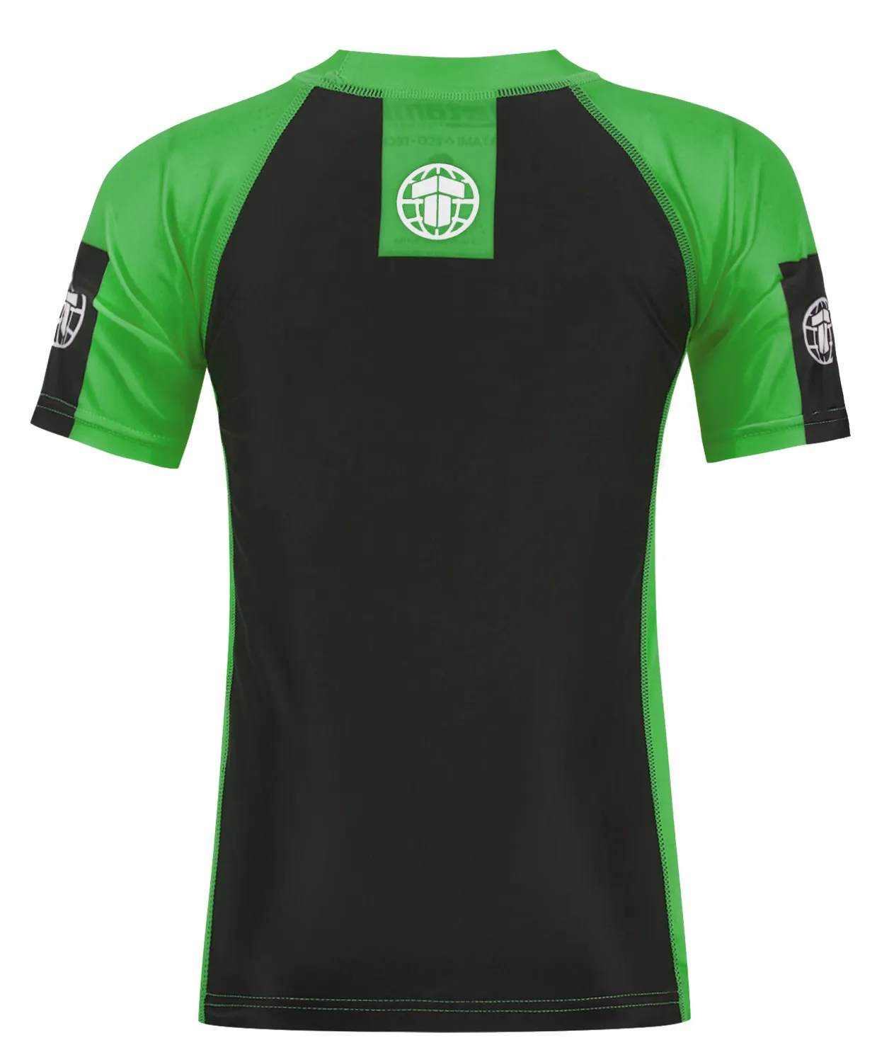 Tatami Ranked Rash Guard Verde manica corta uomo