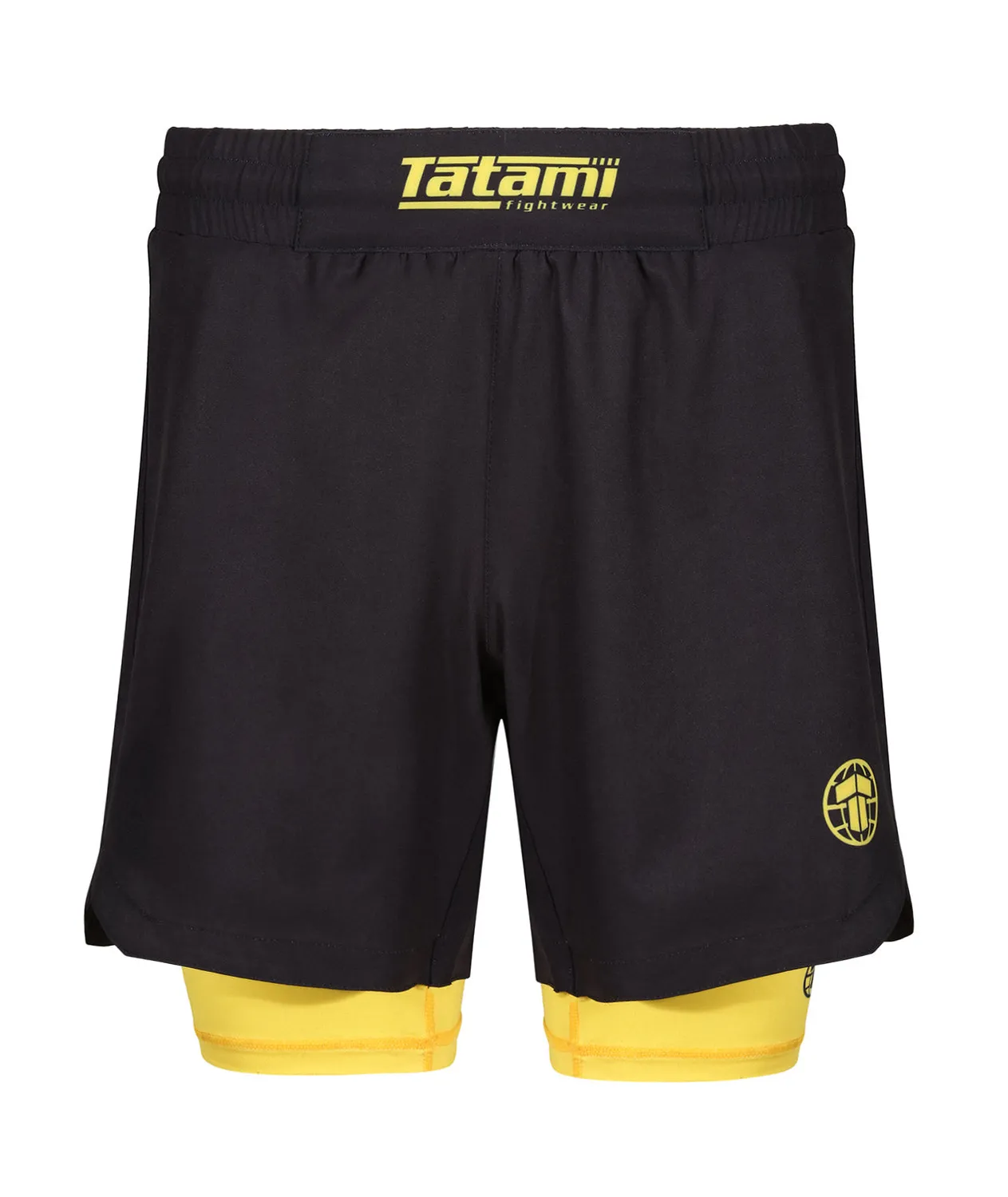 Tatami Dual Layer shorts grappling uomo gialli doppio strato