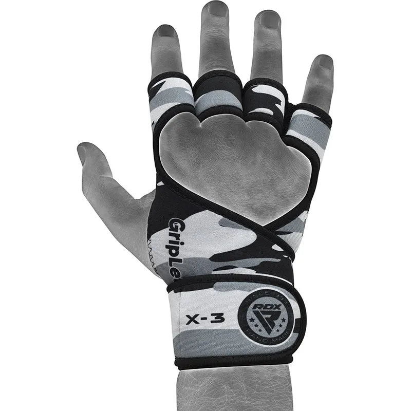 RDX X3 grips palestra neoprene sollevamento pesi