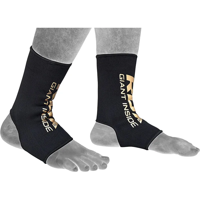RDX AB Cavigliera Compressione Nera Elastica