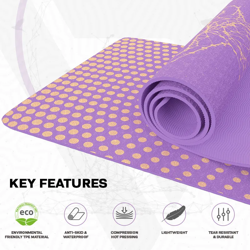 RDX D2 Tappetino Yoga TPE 6mm Viola