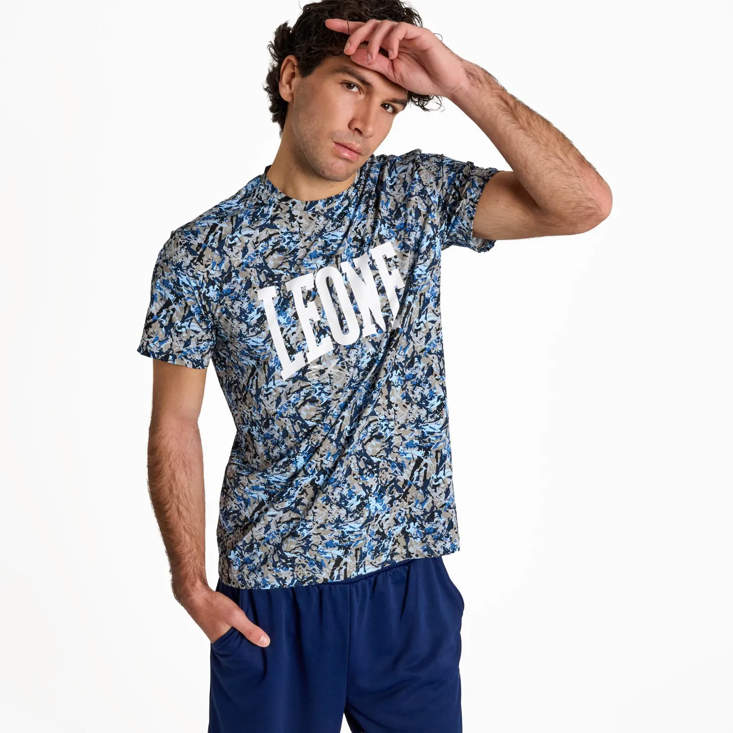 Leone 1947 Urban Fighter ABX404 T-Shirt Camo Nero-Cacao