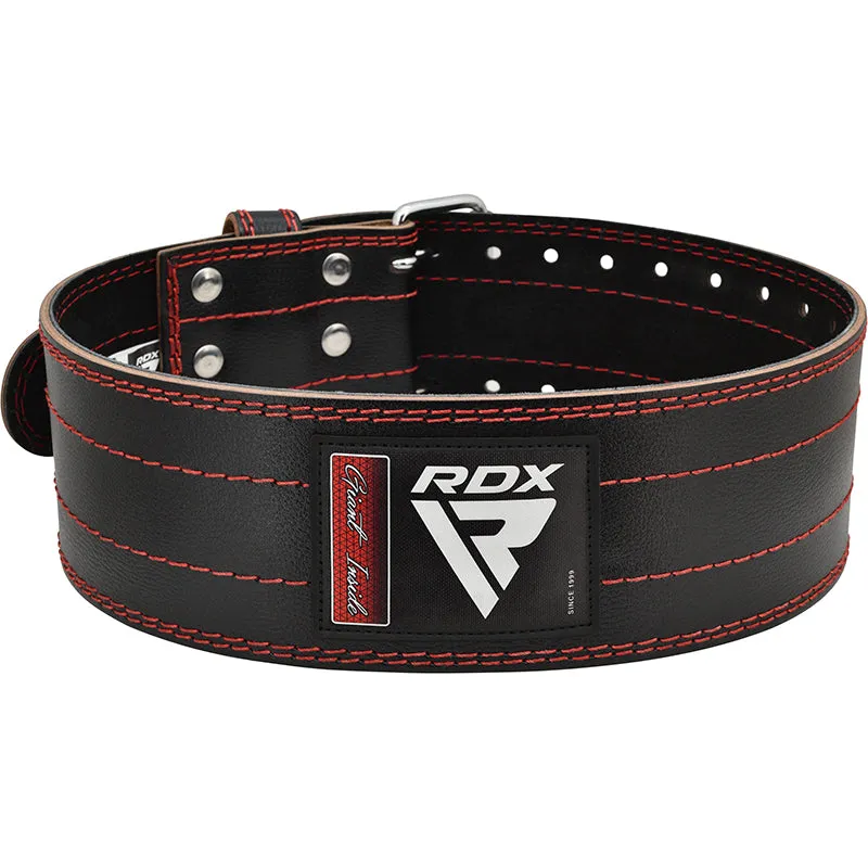 RDX RD1 Cintura Powerlifting Pelle Nera 4 Pollici