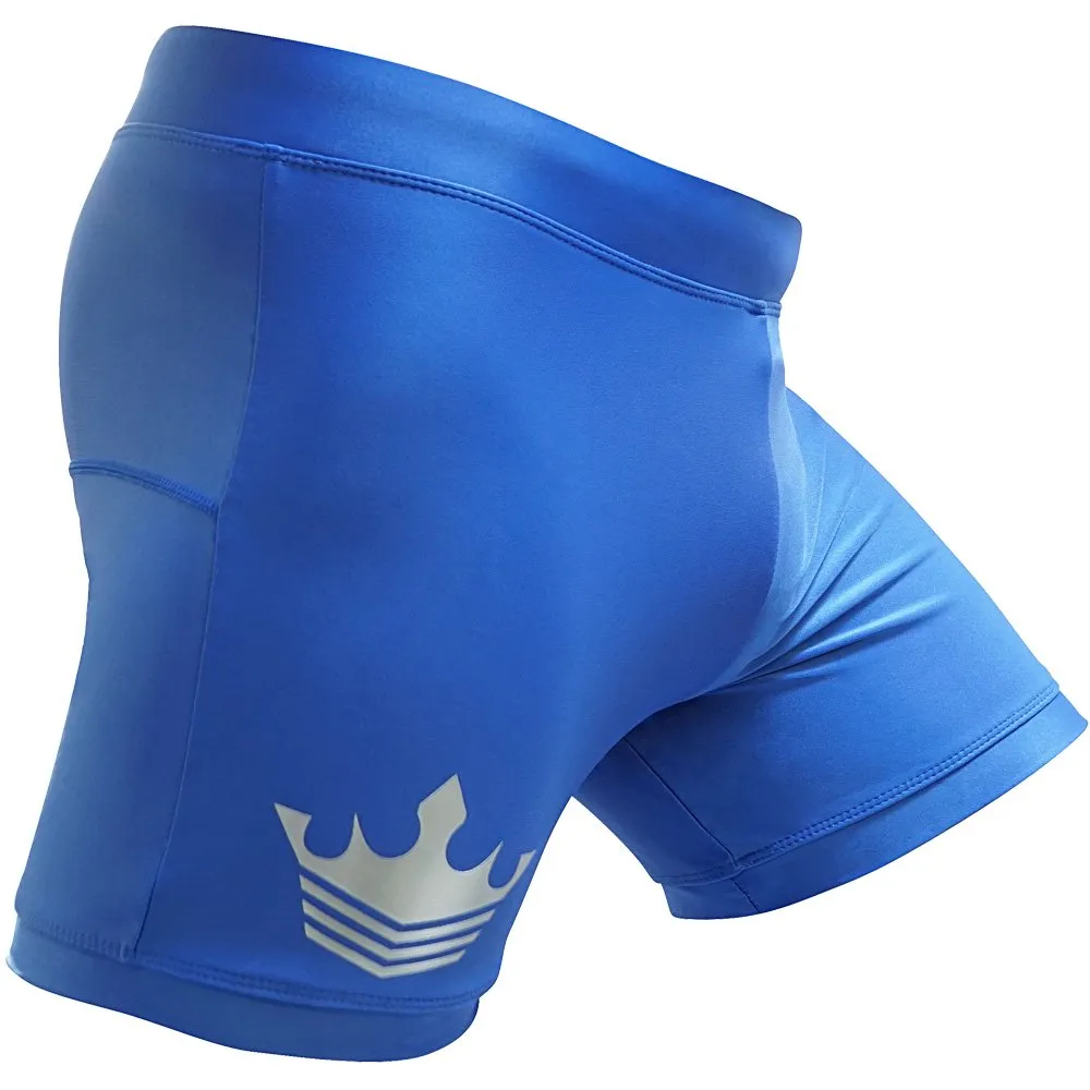 Meister Crown pantaloncini mma vale tudo blu microfibra